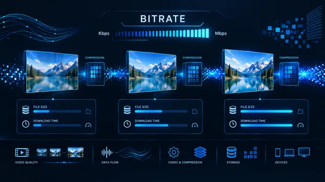 Video bitrate and file size explained