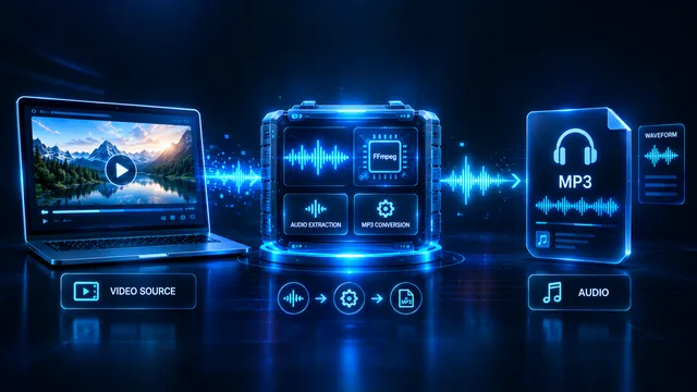Video to MP3 conversion workflow