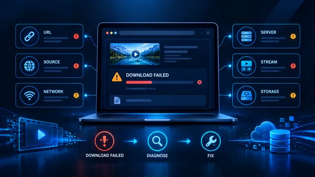 Video download troubleshooting causes and fixes
