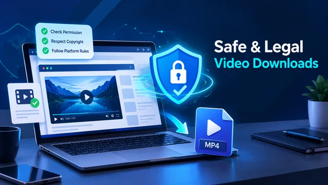 Online video download safety and copyright guidance